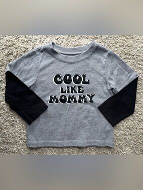Garanimals “Cool Like Mommy” Layered Look Long Sleeve Shirt Toddler 18M